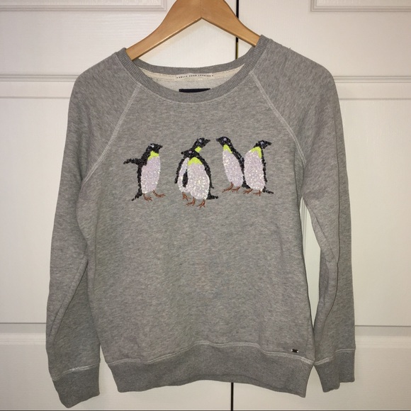American Eagle Outfitters Tops - American Eagle Sequin Penguins Sweatshirt